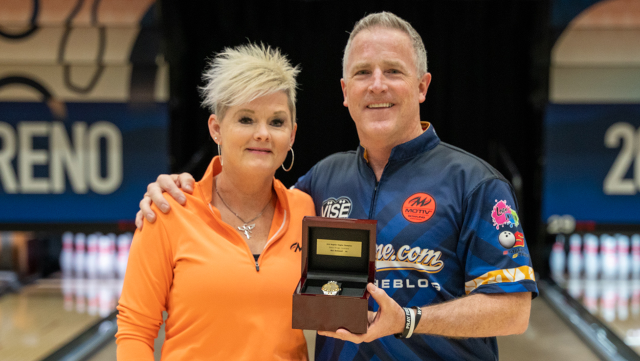 Marc McDowell and his wife, Kerri, at the 2026 USBC Open Championships